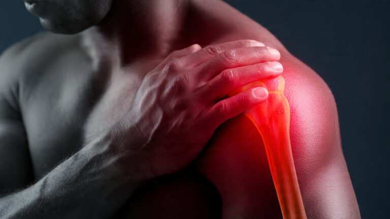 Right shoulder pain radiating down arm to fingers