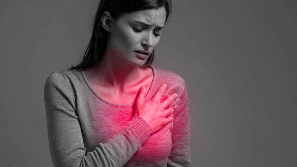 difference between anxiety and heart attack symptoms in women